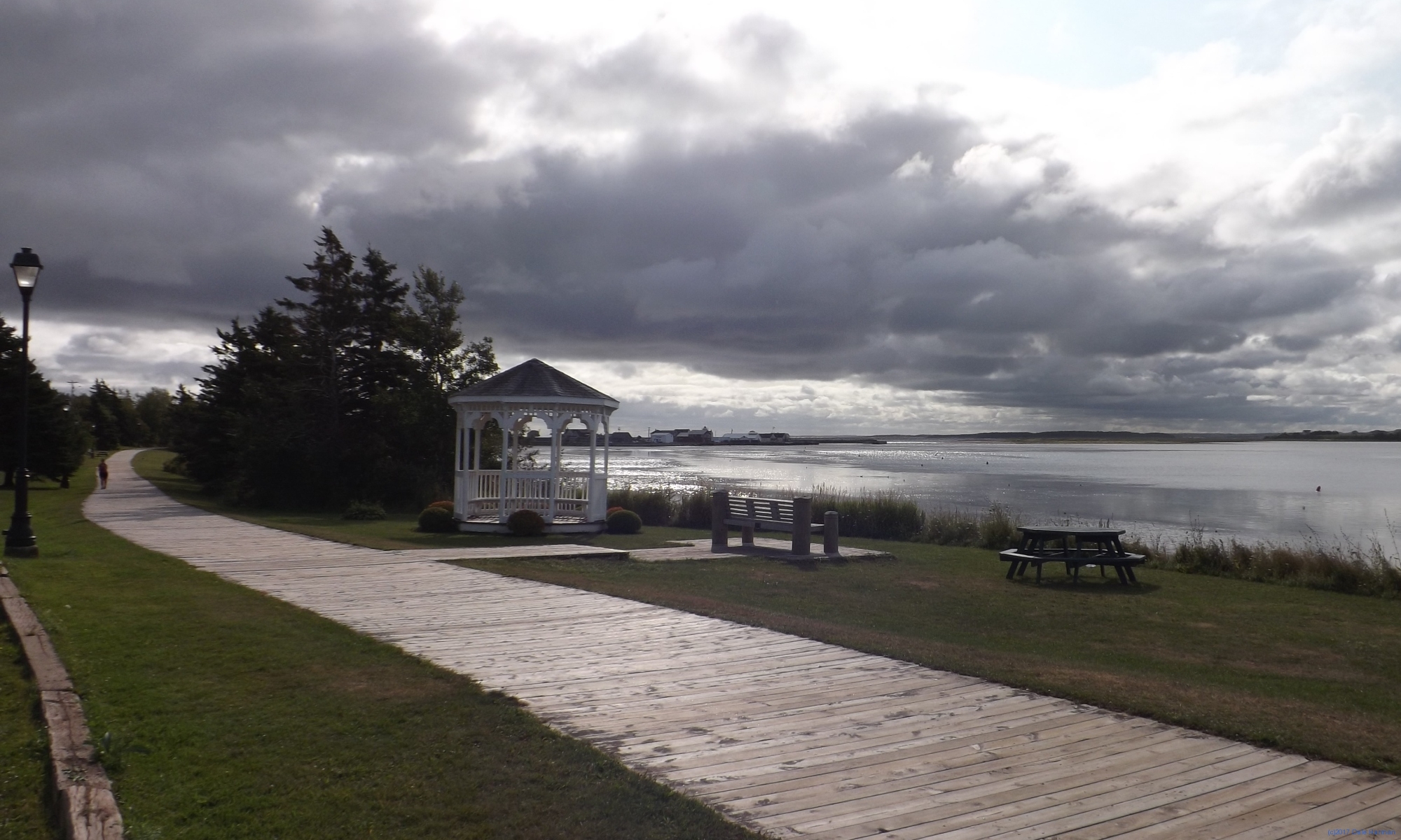 North Rustico boardwalk along the waterfront